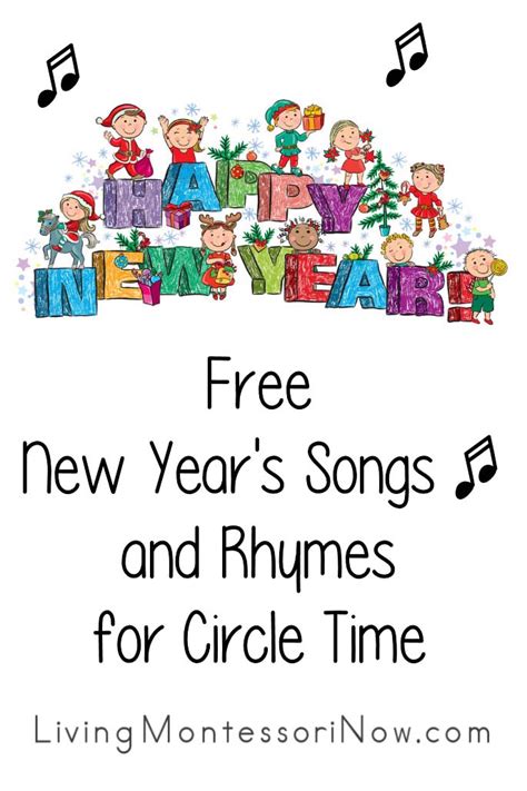 Free New Year's Songs and Rhymes for Circle Time - Living Montessori Now