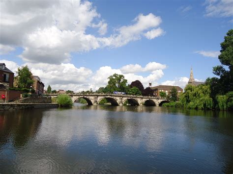 The Welsh Bridge from the River Severn Shrewsbury Shropshire. UK | Shrewsbury, River severn ...