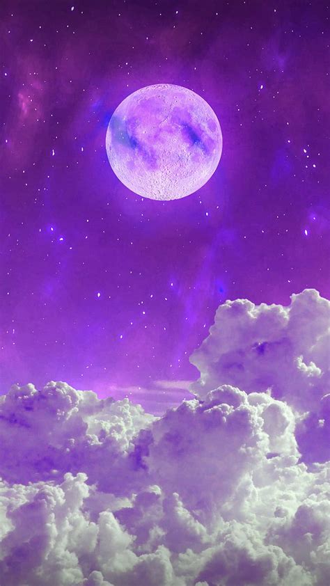 Discover 82+ purple moon wallpaper latest - in.coedo.com.vn