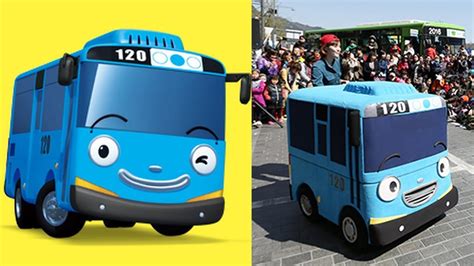 Tayo The Little Bus Characters In Real Life - YouTube