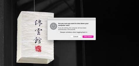 How to skip the macOS shut down prompt