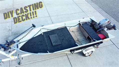 Aluminum Boat Casting Deck Install!!! -- COMPLETE DIY Project - YouTube