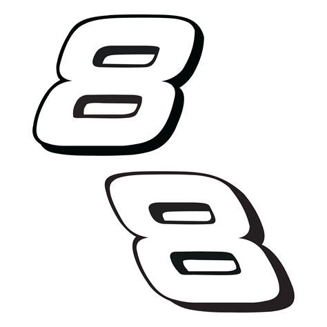 Dale Earnhardt Jr 8 Logo Clipart