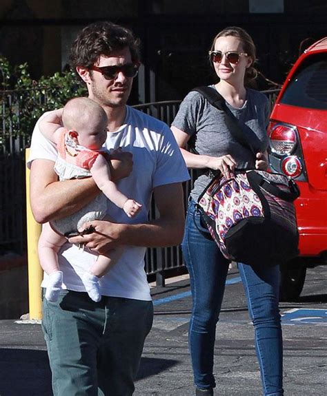 Baby's Day Out! Adam Brody And Leighton Meester Have A Rare Outing With ...