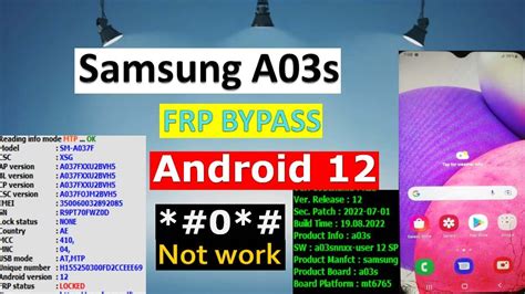 Samsung A03s android 12Frp Bypass | Sam A037f 12 frp unlock New Method 2023 CM2 | A03s frp 100% ...