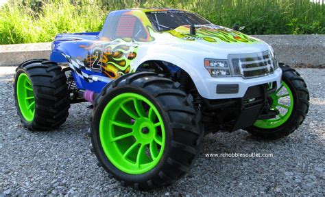 RC Nitro Gas Monster Truck HSP 1/10 4WD RTR 2.4G 88038 - rchobbiesoutlet