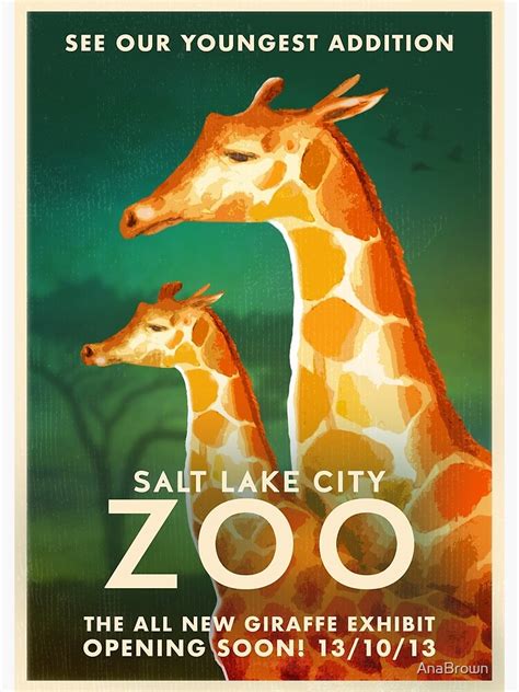 "Salt Lake City Zoo" Poster for Sale by AnaBrown | Redbubble