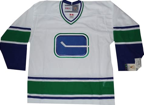 Amazon.com : Vancouver Canucks Throwback Vintage White Jersey (Medium ...