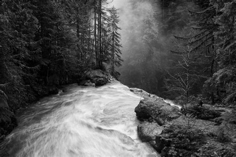 Gray scale photo of river, nature, landscape, waterfall, forest HD wallpaper | Wallpaper Flare