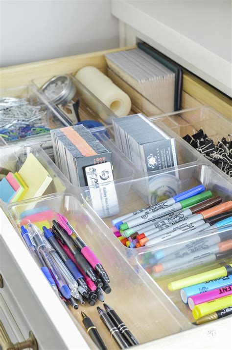 Organized and Functional Office Supply Drawers - Kelley Nan | Home ...