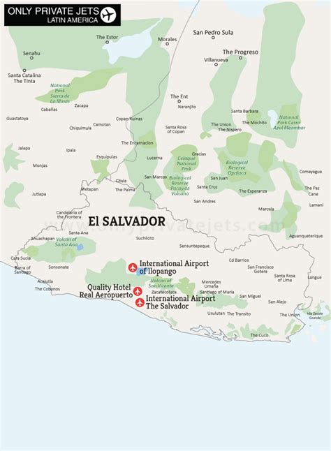 San Salvador Airport Map | Park Map