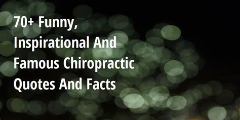 Chiropractic Fun Facts