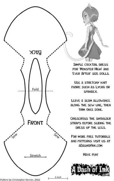 40+ Designs Monster High Doll Clothes Sewing Pattern - KwekuCorvin
