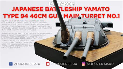 Yamato Turret - Type 94 46cm Gun Main Turret No.1 - 1/72 Takom SCALE ...