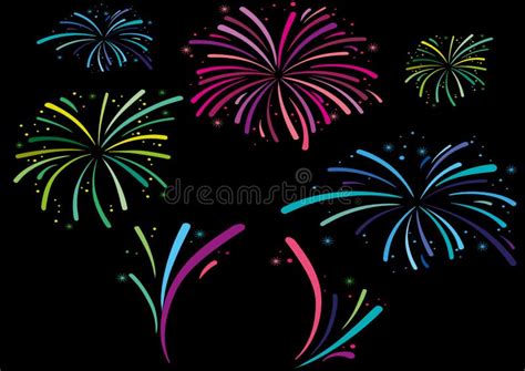 Happy New Year stock illustration. Illustration of fireworkscolorful - 264912302