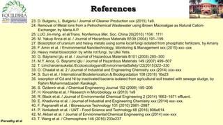 Biosorption of heavy metals | PPT