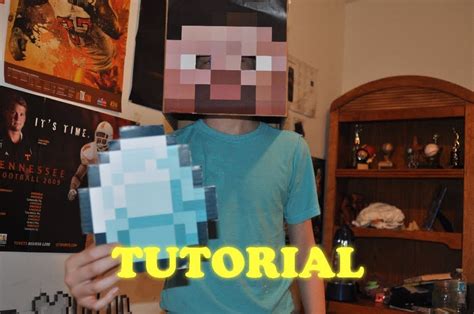 How to make cool real minecraft steve head step by step DIY tutorial ...