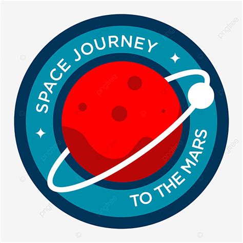 Journey Logo PNG Picture, Space Journey To The Mars Mission Label ...