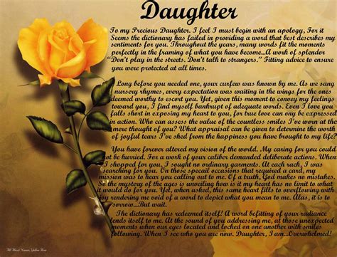 Daughter Poems - Personalized Love Poems