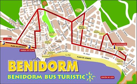 Benidorm Bus Routes Map