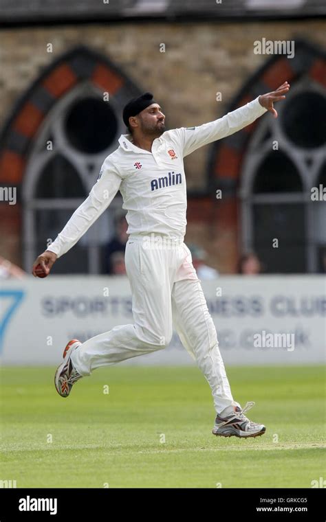 Harbhajan Singh in bowling action on debut for Essex - Gloucestershire ...