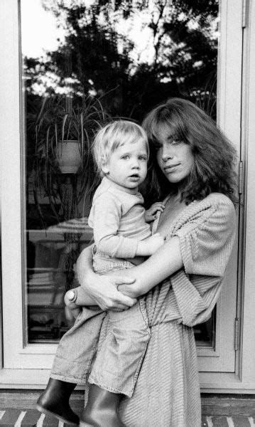 Carly Simon and her young son, Ben Taylor.