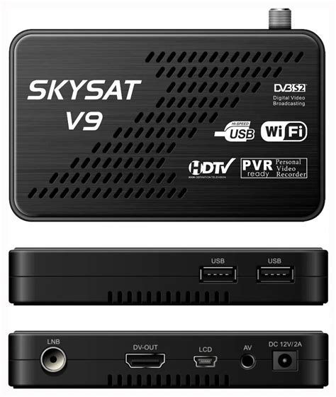 Satellite Receiver SKYSAT V9 Digital 1080P Full HD DVB S2 MPEG4 -in Satellite TV Receiver from ...