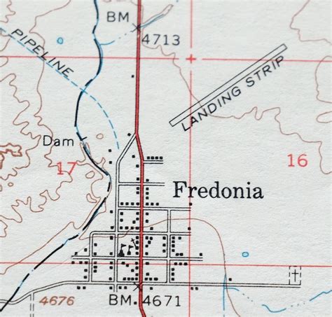 Fredonia Arizona Vintage Original USGS Topo Map 1954 Kaibab - Etsy