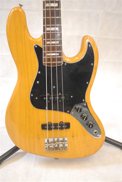 1977 Fender Jazz Bass USA Natural Finish Black Guard Rosewood Neck - My ...