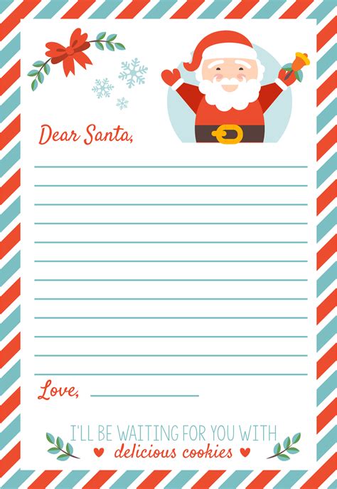 Christmas Letter Template Free Printable