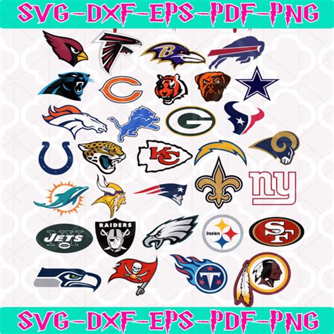 NFL SVG, NFL Logo svg, 2023 nfl team logos, nfl bundle - Inspire Uplift