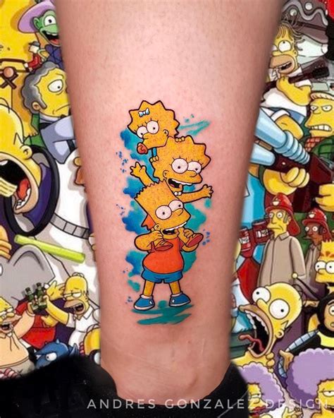 Homer And Bart Stencil By Longquang Simpsons Tattoo Simpsons Art Bart ...