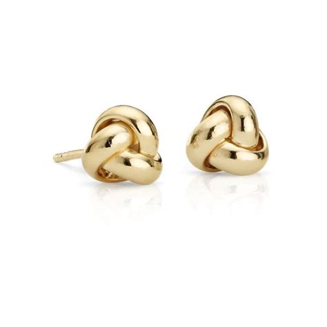 Blue Nile Love Knot Stud Earrings (10.030 RUB) liked on Polyvore ...