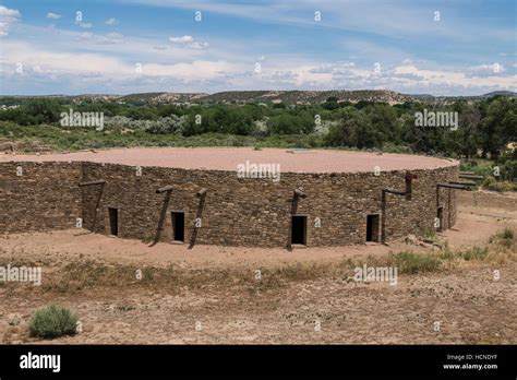 Great Kiva, Aztec Ruins National Monument, Aztec, New Mexico Stock ...