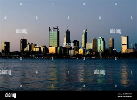 Perth City Skyline - Australia Stock Photo - Alamy