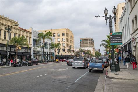 Old Town Pasadena editorial stock image. Image of united - 118729804