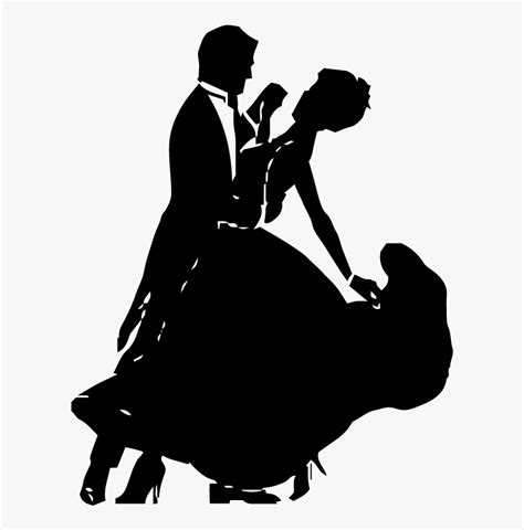 Ballroom Dance Silhouette Waltz Clip Art - Couple Dance Clip Art, HD ...