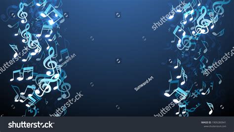 Music Notes Flying Vector Wallpaper Sound Stock Vector (Royalty Free) 1909280941 | Shutterstock