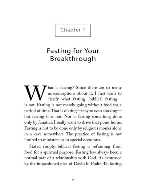 Jentezen-Franklin Fasting-Churches chpt1 | PDF | Fasting | Disciple (Christianity)