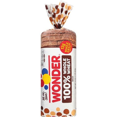 Wonder Bread Small 100% Whole Wheat Bread (16 oz) - Instacart