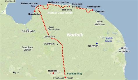 Norfolk Coast Path and Peddars Way Walking Holiday