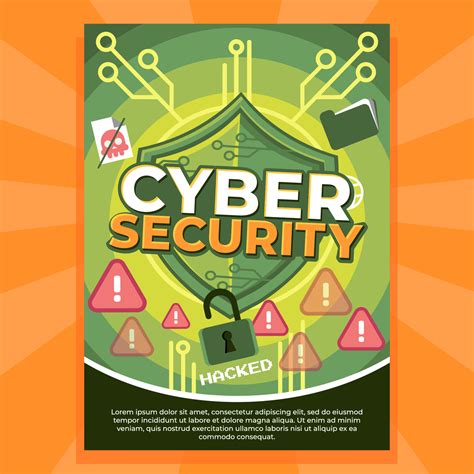 Cyber Security Awareness Poster 10924170 Vector Art at Vecteezy