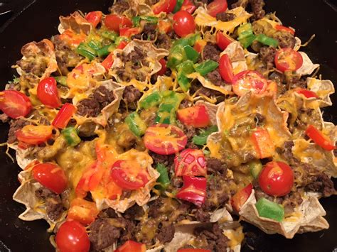 Ground Beef Skillet Nachos - Mom to Mom Nutrition