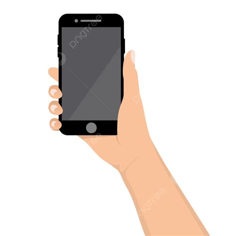 Right Hand Holding A Cell Phone Vector, Right Hand, Holding Phone, Cell Phone PNG and Vector ...