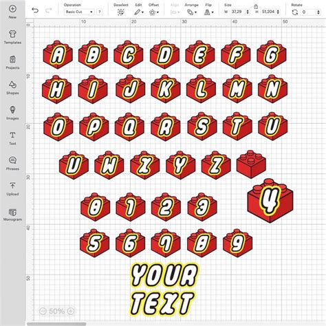 Lego Font for Cricut SVG, Lego Alphabet PNG, Lego Letters SVG, Lego Numbers SVG in 2024 | Raster ...