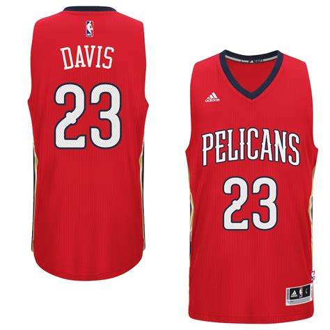 adidas Anthony Davis New Orleans Pelicans Red Player Swingman Jersey