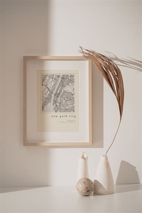 New York City Map Printable Wall Art Map Printable City Map - Etsy