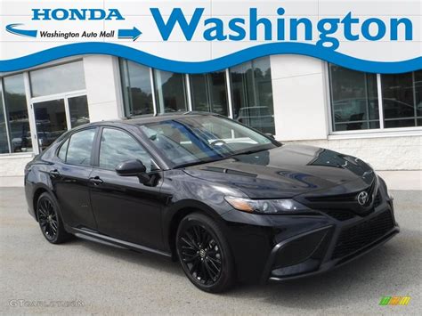 2021 Midnight Black Metallic Toyota Camry SE Nightshade AWD #142915665 ...