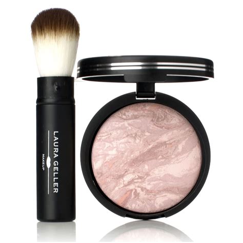 Laura Geller Balance n Brighten Baked Foundation with Brush - Page 1 - QVC UK