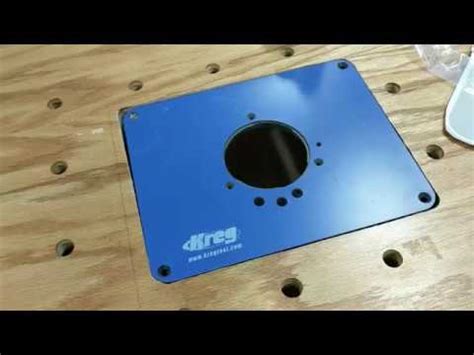 Kreg Router Plate Installation using Insert Plate Levelers - YouTube